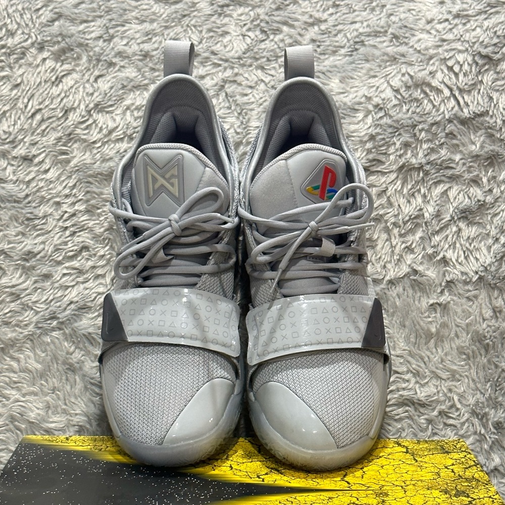 Wolf grey/ Multicolor/ Light Up, Paul George PlayStation, Men’s Size 12 - Picture 4 of 8